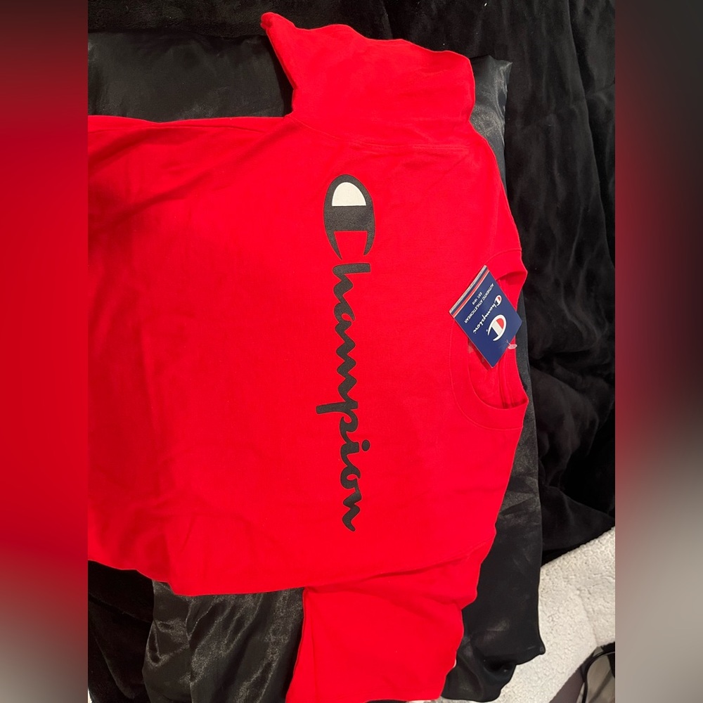 Red champion shirt